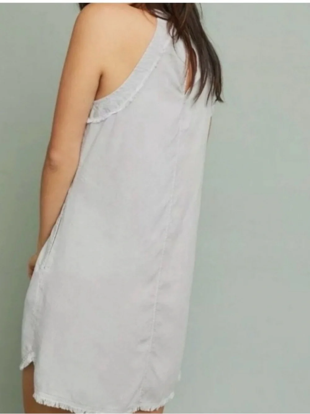 Anthropologie cloth & stone Light Gray Halter Dress - Picture 2 of 9